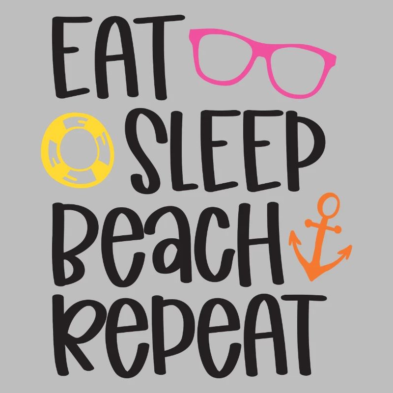 Manger dormir sur la plage répéter