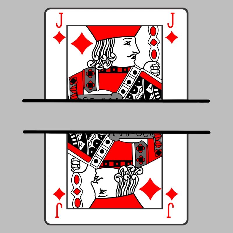 Playing card diamonds farmer with banner space