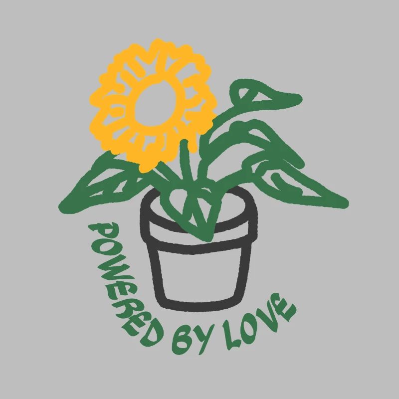 Boho Powered by Love Topf-Sonnenblume