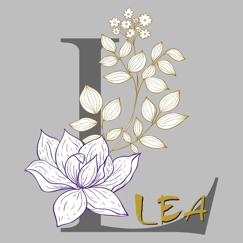 Buchstabe L Initiale Lea