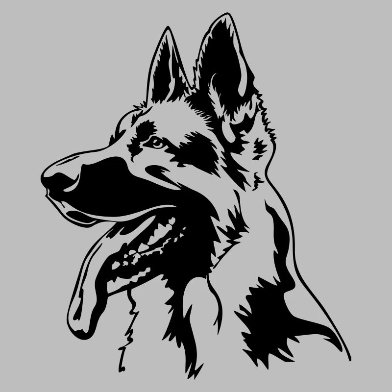 German shepherd head