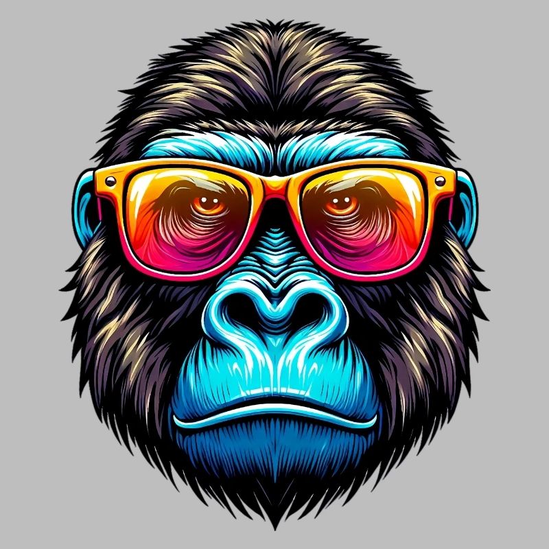 Gorillas mit Sonnenbrille