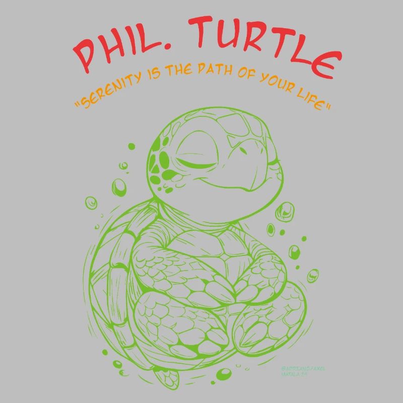 Phil Turtle Zen Path Tee