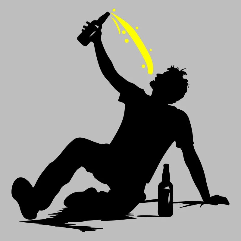 Drinking Bier Silhouette