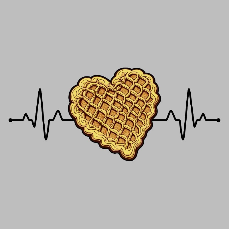 Ironic Waffle Design Hearbeat Hobby Chef