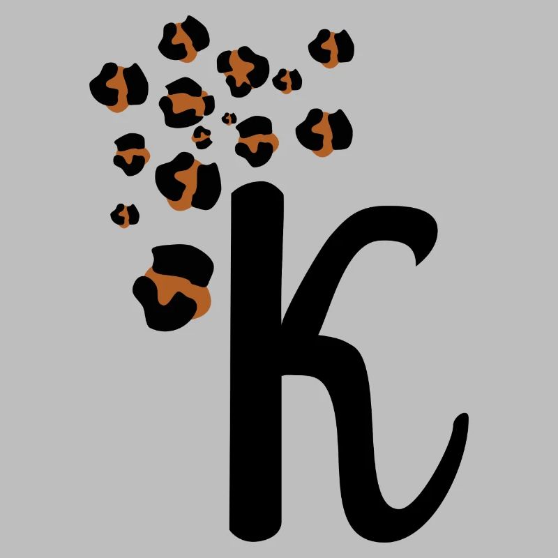 Letter k leopard patterns