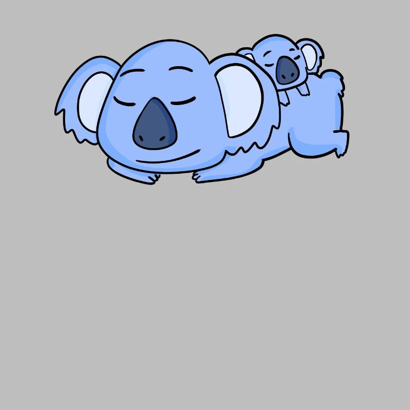 Papa Koala avec Bébé Koala