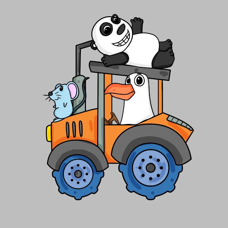 Tractor Tractor Cute Animals