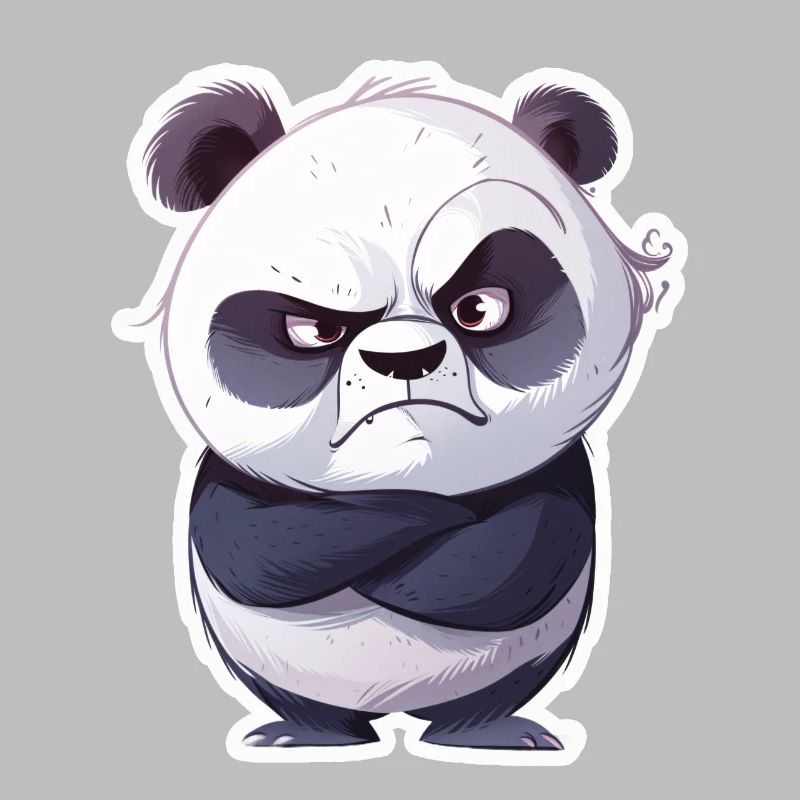 Panda offensé pris