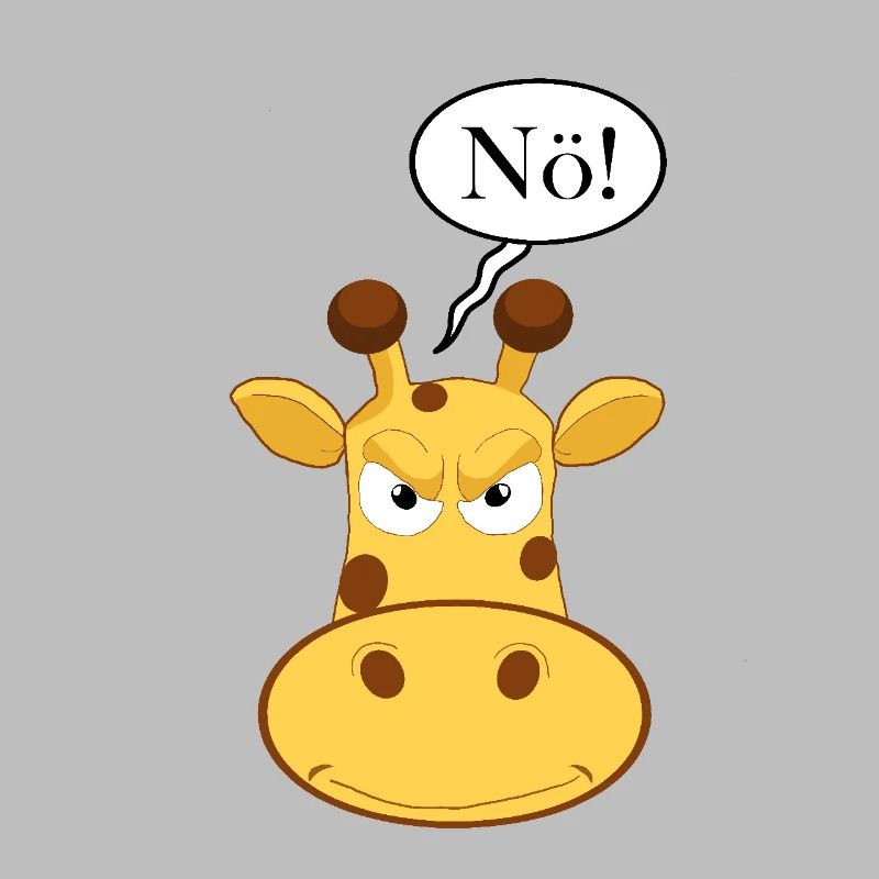 Statement Nope Giraffe, No Fun Comic, Just Nope