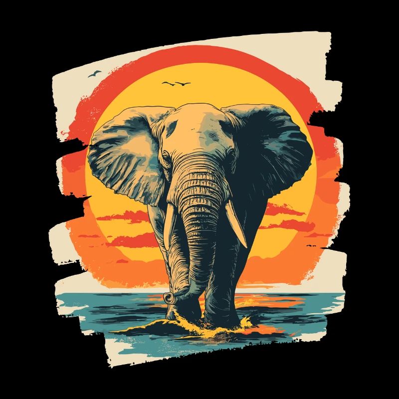 Éléphant Rétro
