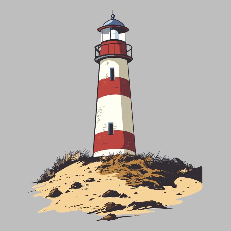 Lighthouse on a rugged coast