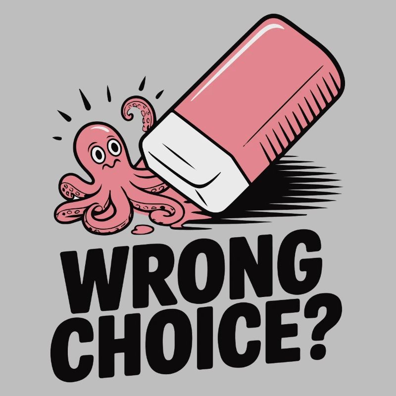 Playful Octopus Eraser Design