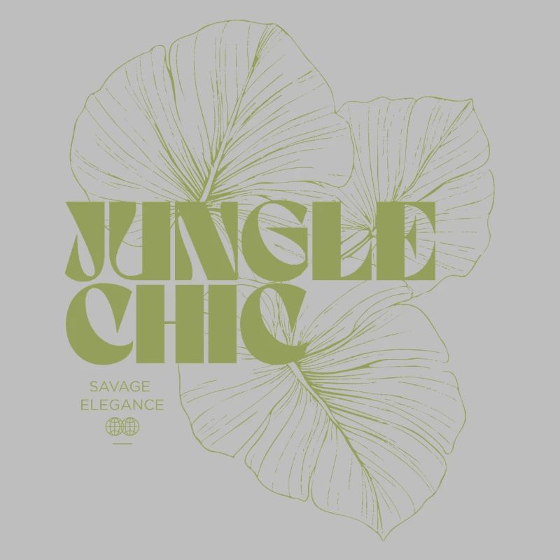 Conception d’aventure de feuille de jungle