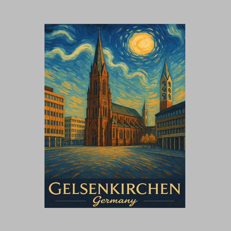 Gelsenkirchen Cathedral Starry Sky