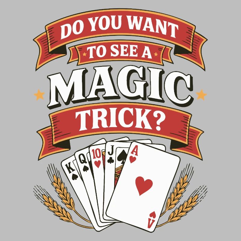Magic Trick - Card Magic Vintage Design