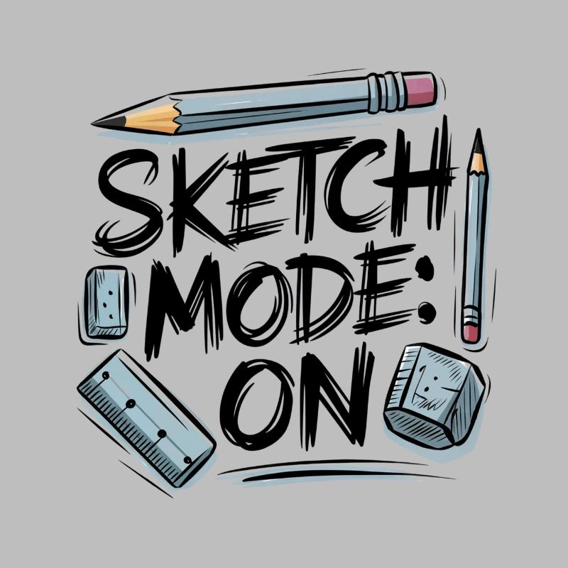 Mode d’esquisse : ON – Mode créatif actif