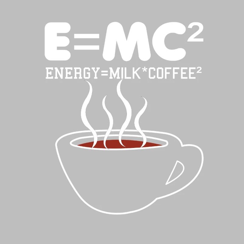 Kaffeeformel E=MC2 Illustration
