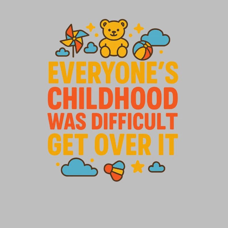 Message de lutte d’enfance Over ItBold