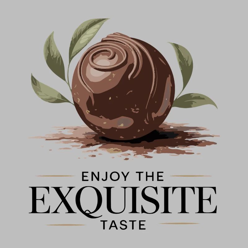 Éclat de feuille de truffe au chocolat
