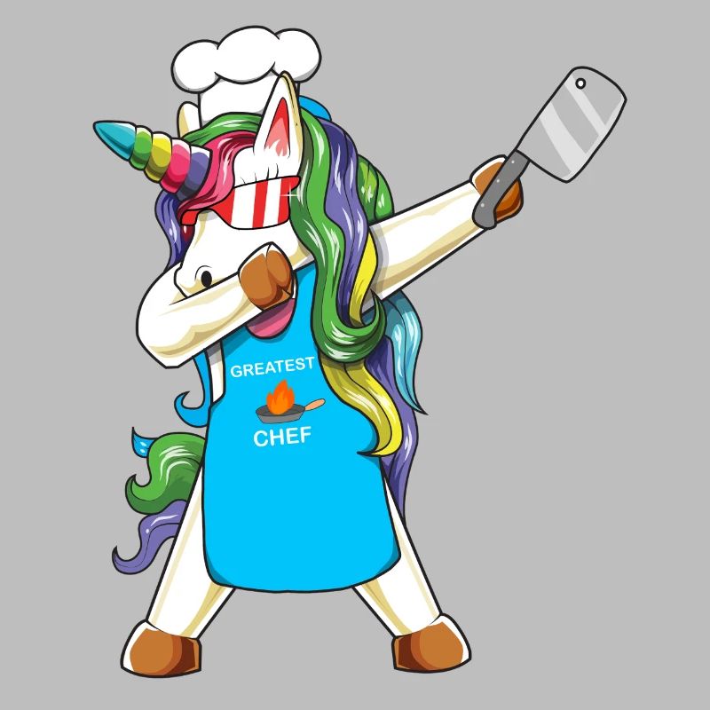 Dabbing Unicorn Greatest Chef Culinary Master Cook