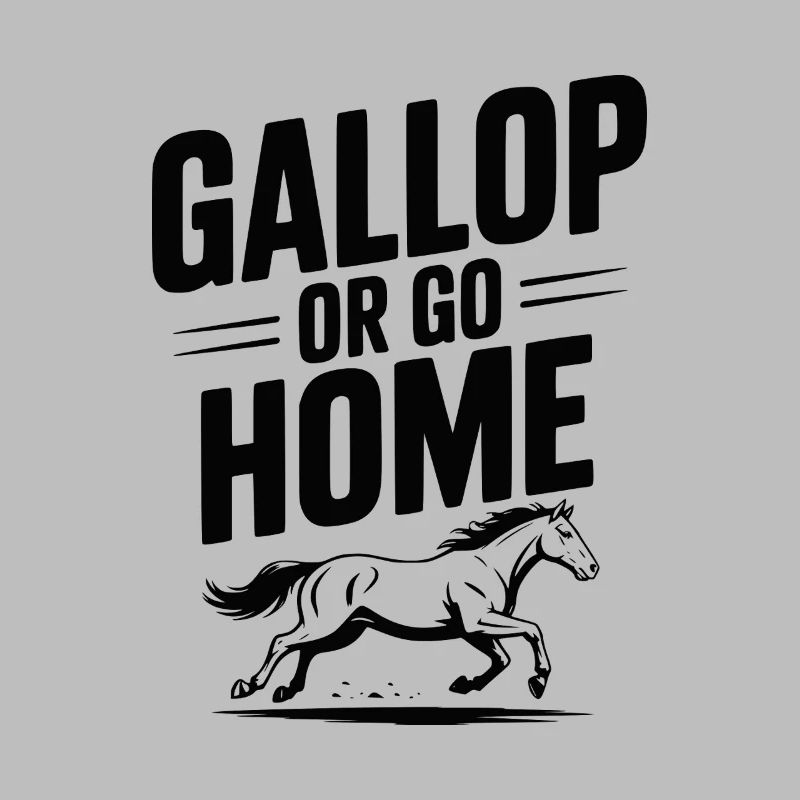 Galoppieren oder nach Hause gehen
