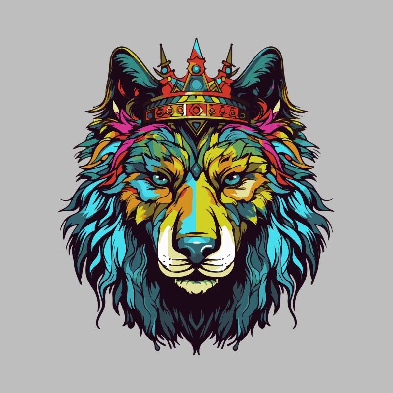 Couronne de bande dessinée Wolf