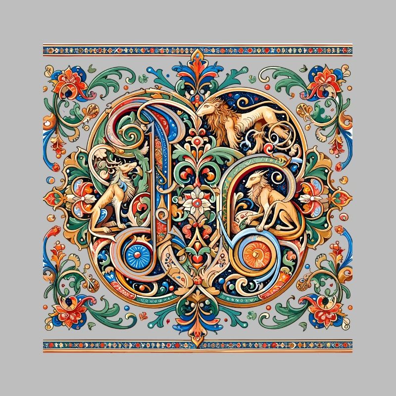 Animal Ornament Medallion Pattern