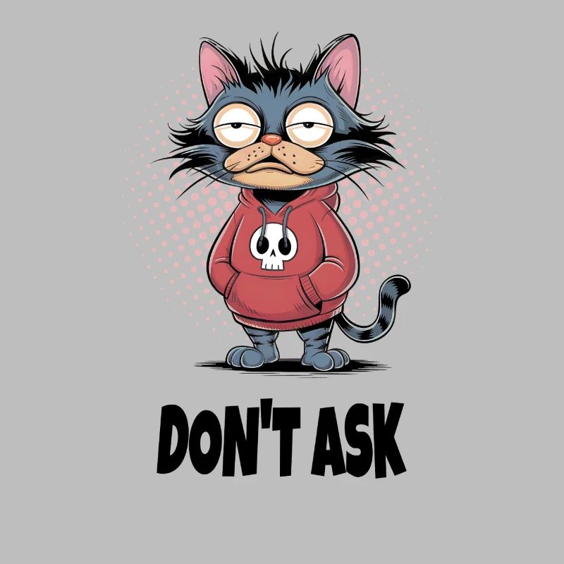 Ne demandez pas au chat – Drôle de phrase de chat