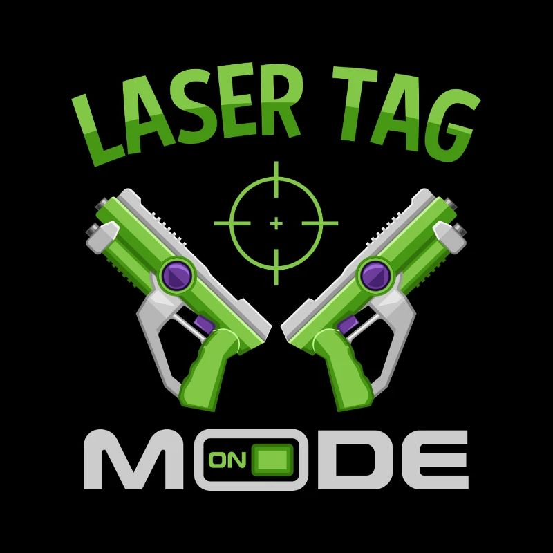 Laser Tag Mode On Funny Gaming Blaster Art