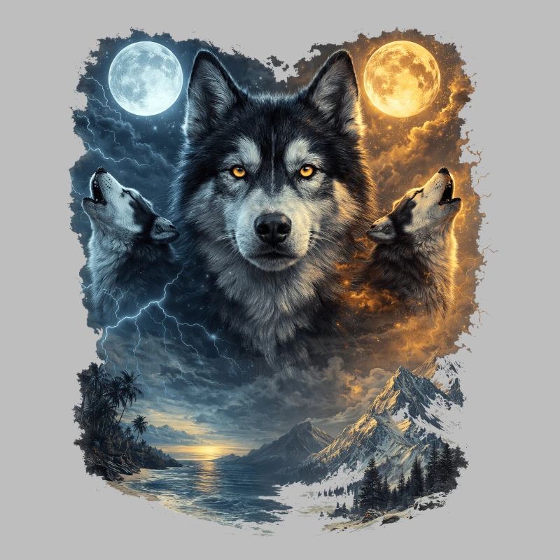 Two Moons Siberian Husky