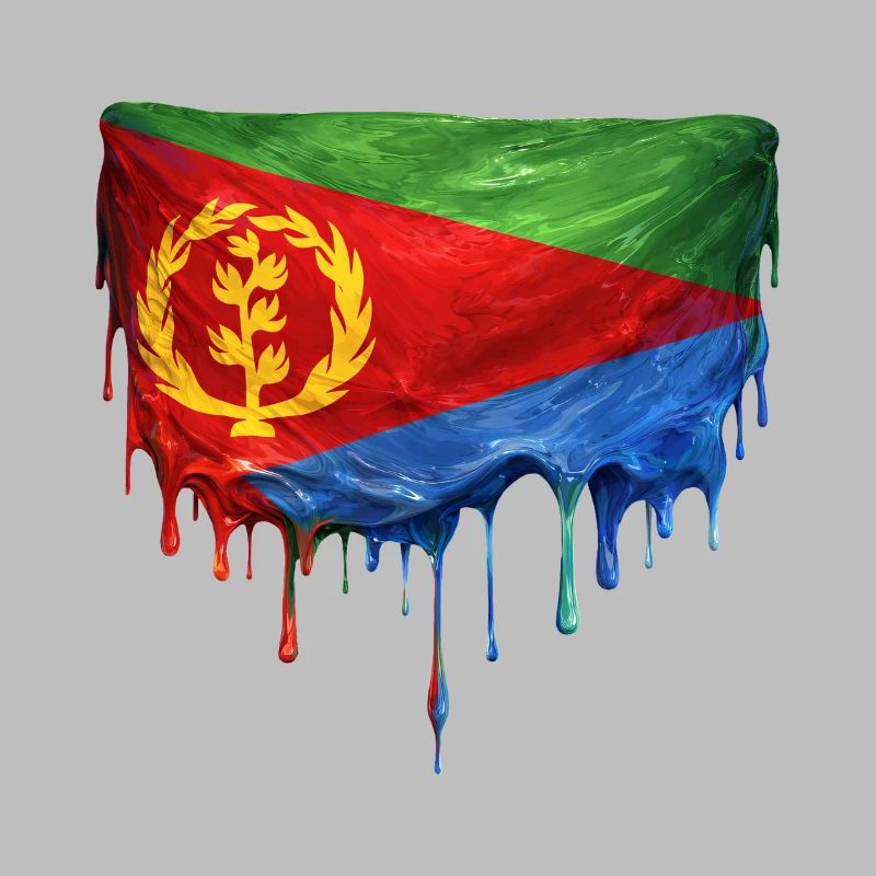 Eritrea Flag Drop Design