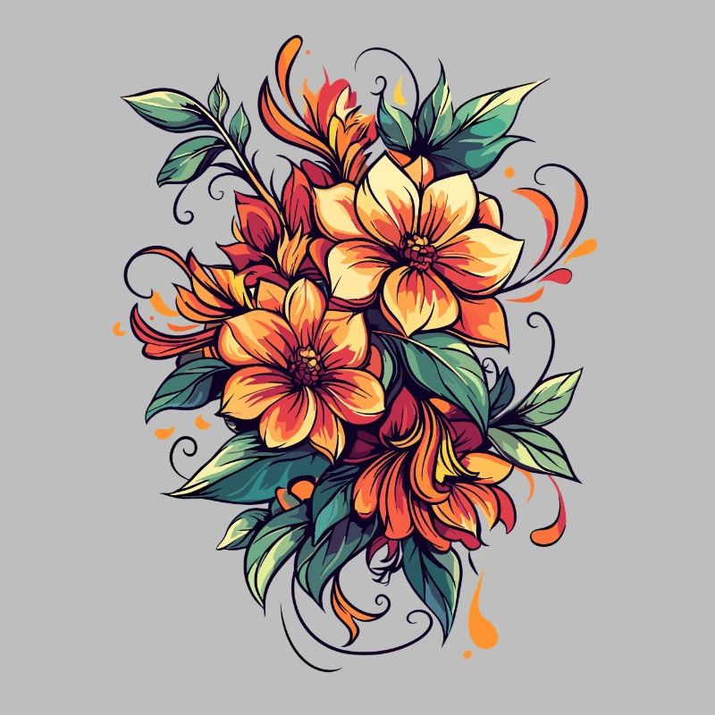 Bouquet de Fleurs de Feu