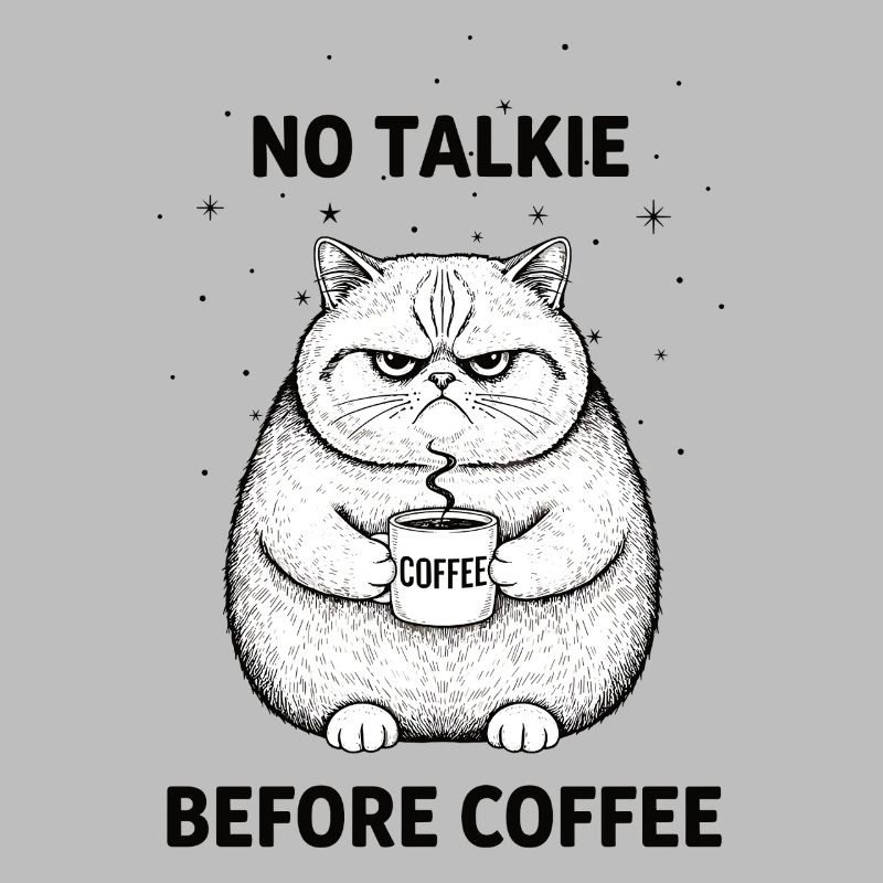 Pas de conversation devant un chat amateur de café