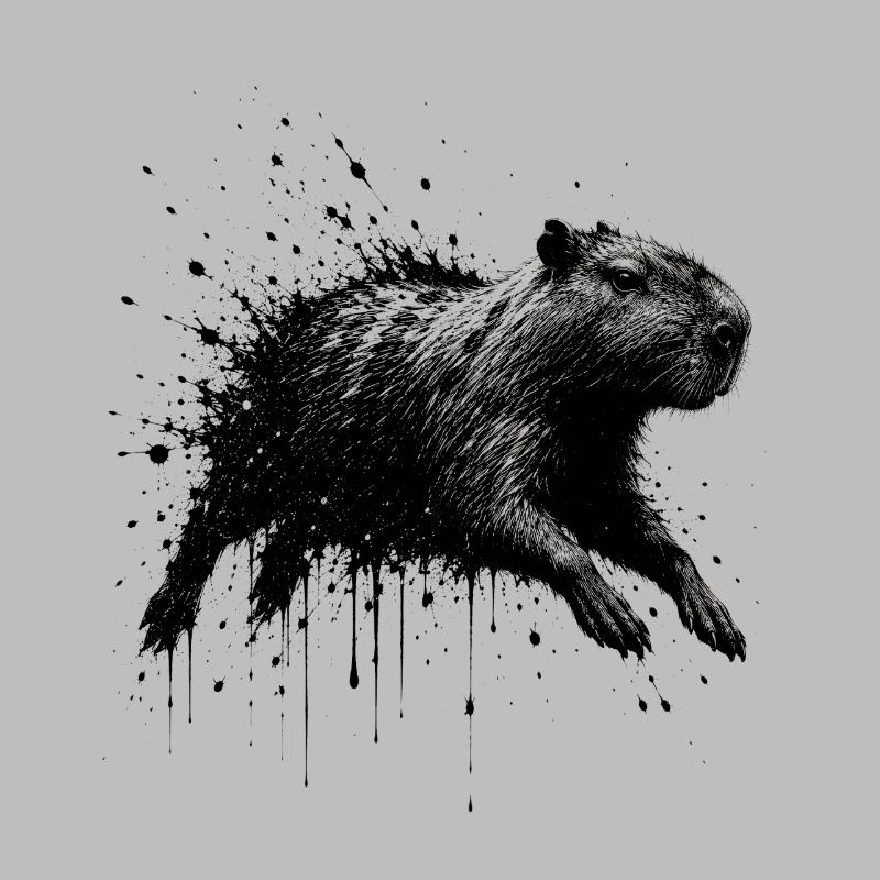 Illustration de projections de capybara
