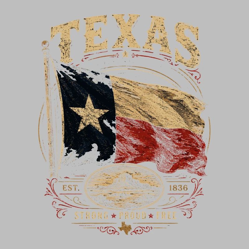 Fierté du drapeau du Texas : Stark & Free