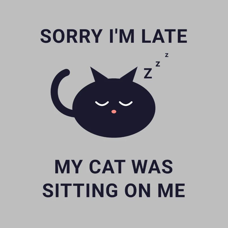 Late Cat Nap Excuse Tee