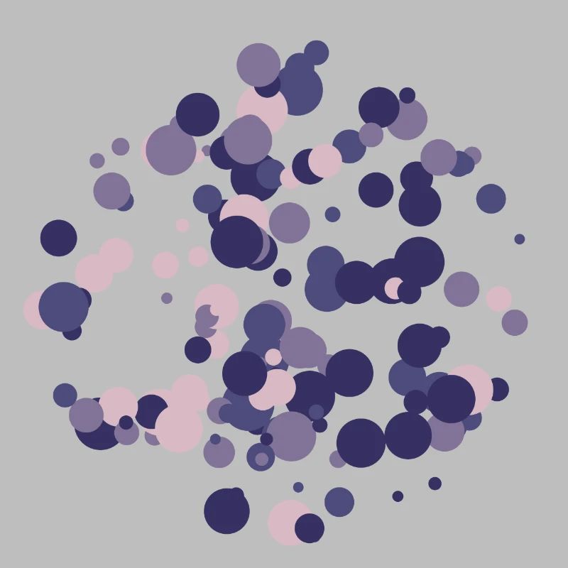 Abstract circles pattern