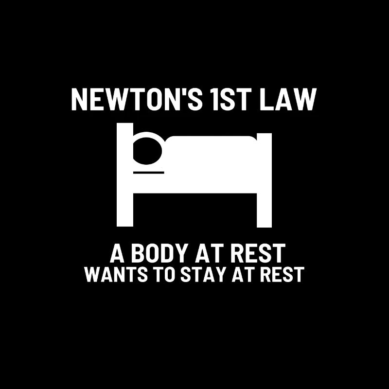 Newtons erstes physikalisches Gesetz Arzt oder Wis