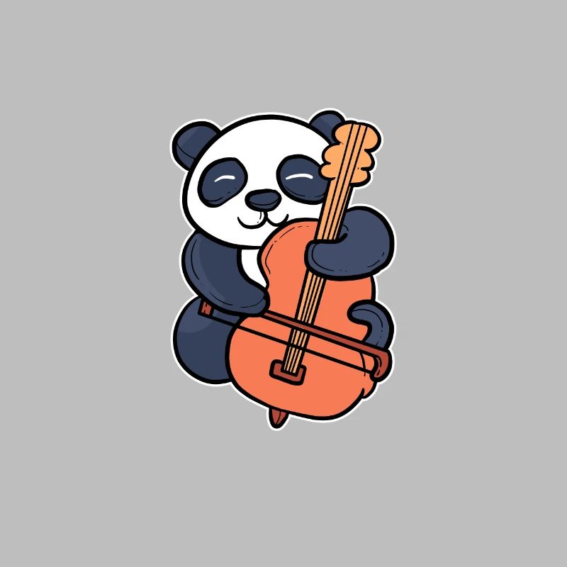 Panda cello cello player gift