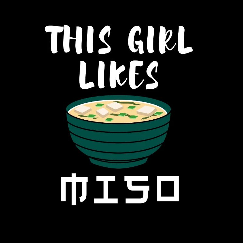 Mädchen mag Miso-Suppe Ramen Japanisches Essen