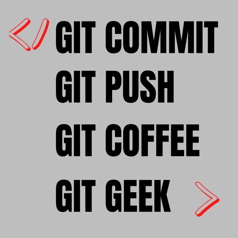 git commit git push git coffee git geek développeu
