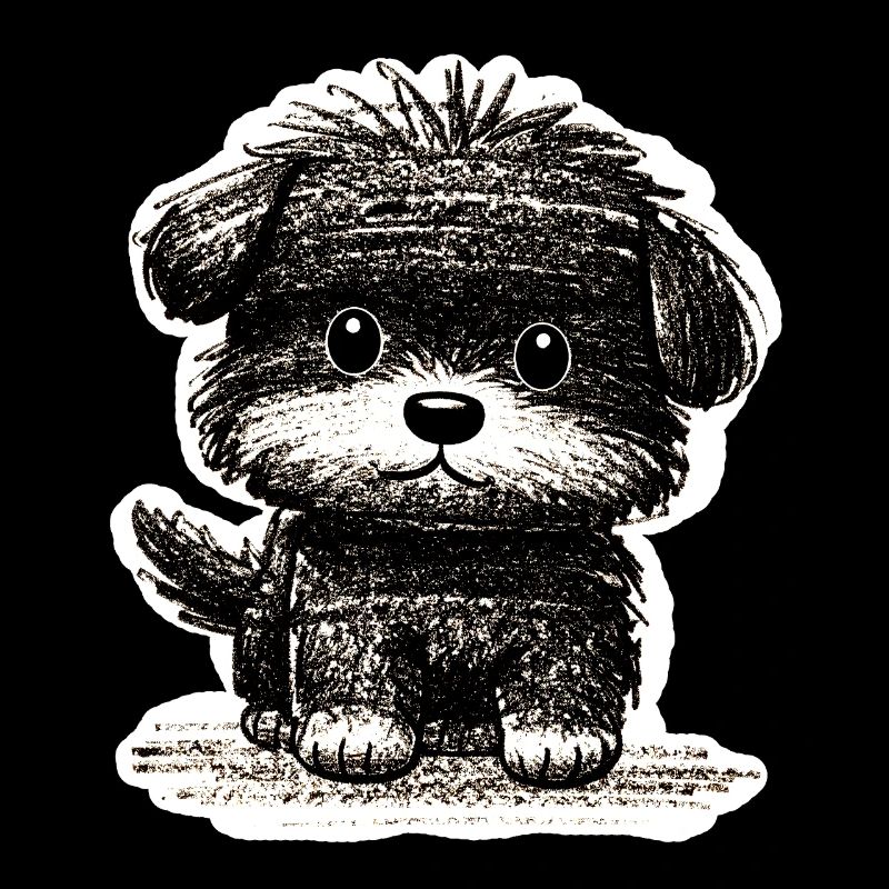 Fuzzy Puppy (Grey)