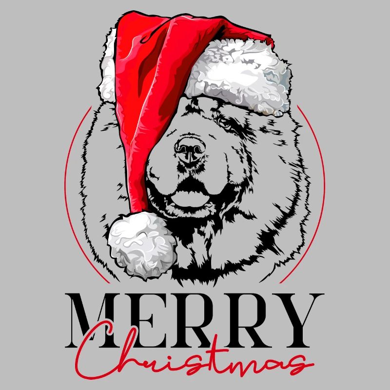 Santa CHOW CHOW Joyeux Noël Chiens Wilsigns
