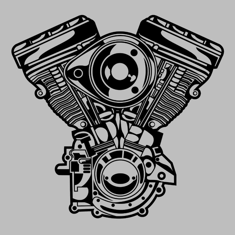 Motorcycle Engine / Engine 01_black