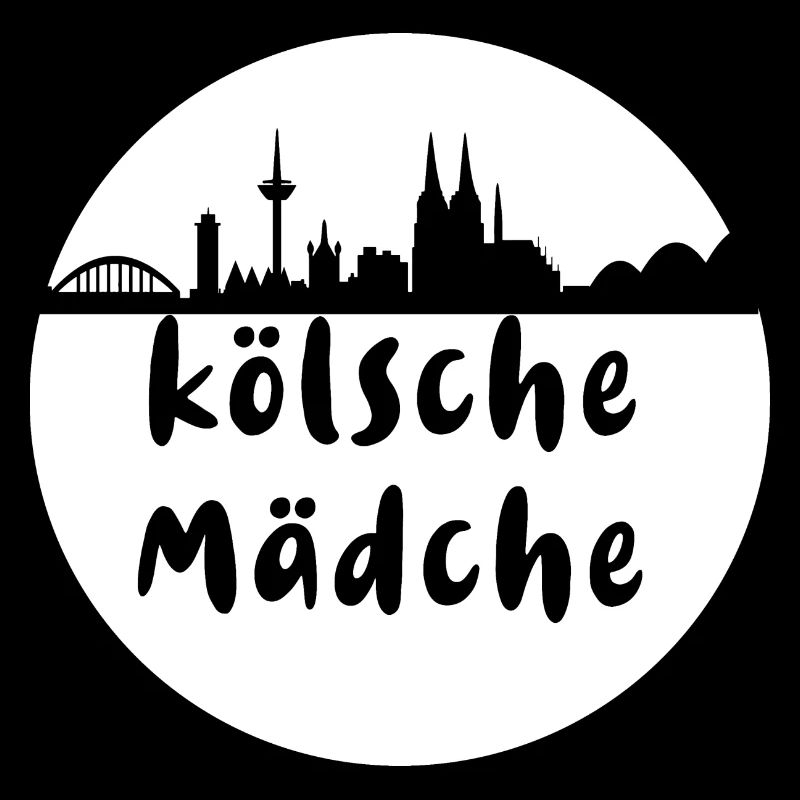 Köln, skyline,scherenschnitt,weiss,kölsche mädche