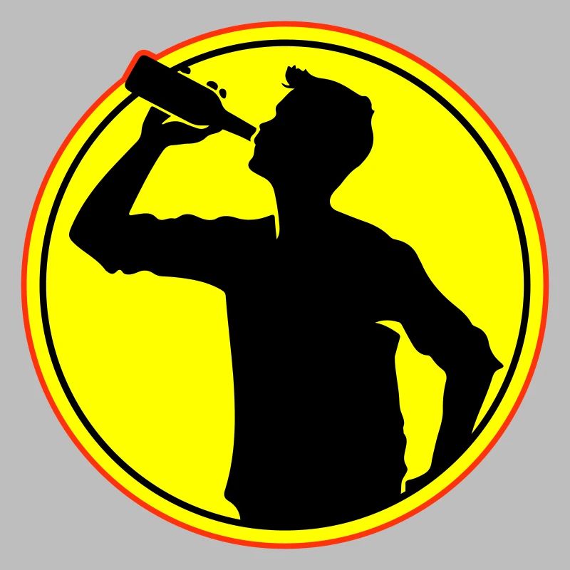 Trinker Bier Silhouette