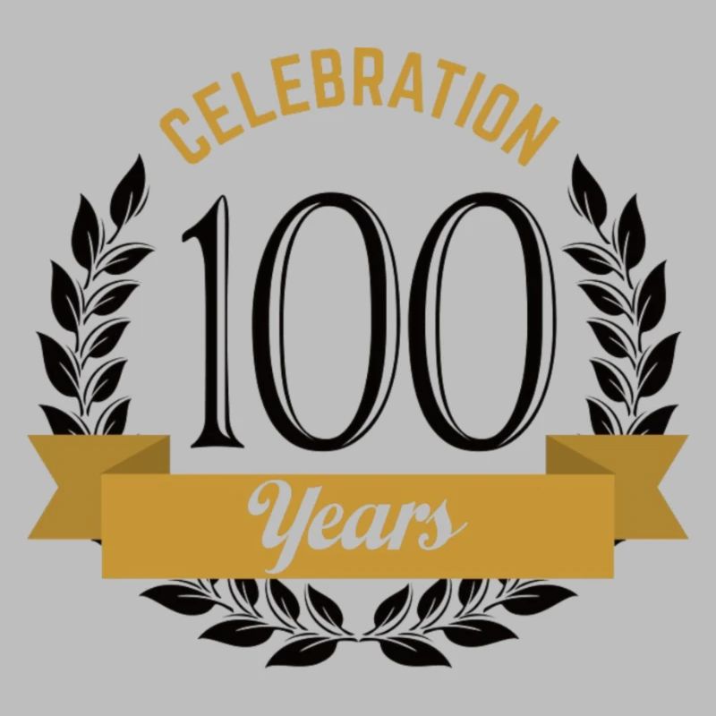 100 ans de conception de célébration