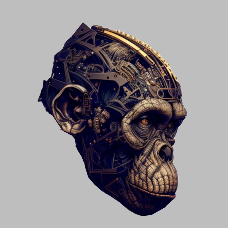 Fortschrittliche Evolution: Der Affe trifft KI