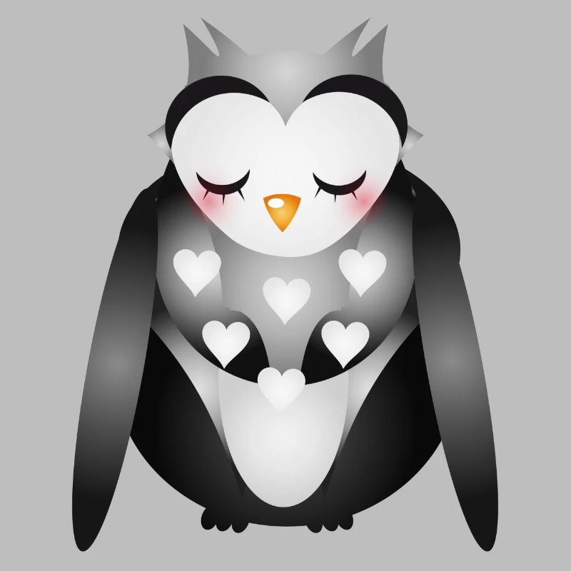 niedliche verträumte Eule